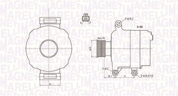 MAGNETI MARELLI Генератор 063732109010